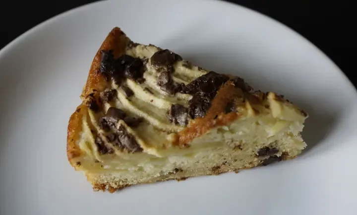 Photographie : Gâteau moelleux pommes et chocolat