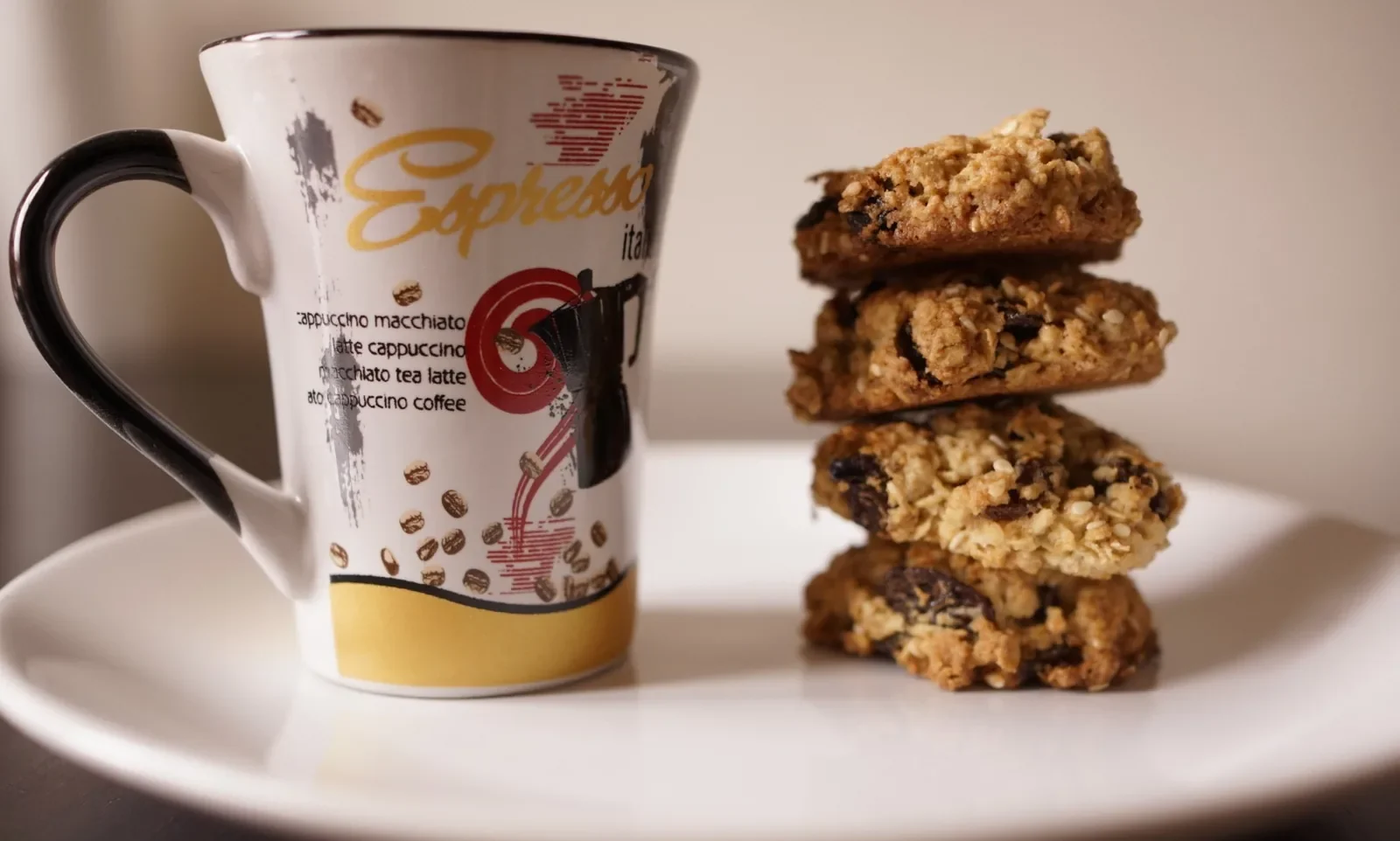 Biscuits à l'avoine et aux raisins — photographie originale