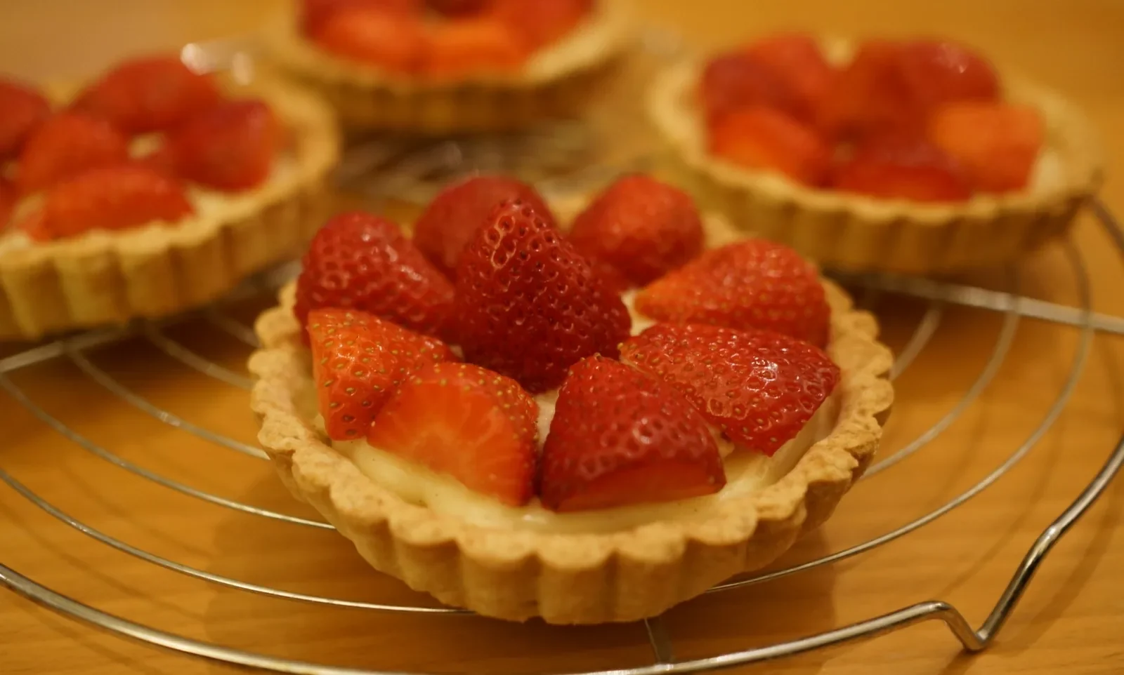 Tartelettes aux fraises — photographie originale