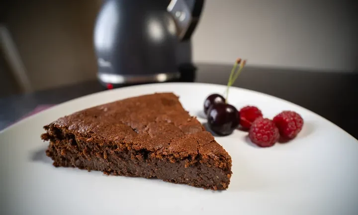 Photographie : Gâteau au chocolat et à la courgette